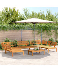 Salon palette de jardin 6 pcs bois d'acacia massif | Mobilier & Déco