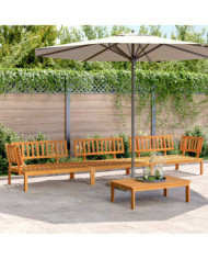 Salon palette de jardin 4 pcs bois d'acacia massif | Mobilier & Déco