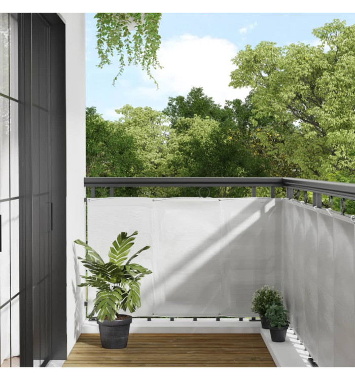 Écran de balcon gris clair 90x700 cm 100% polyester oxford | Mobilier & Déco