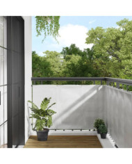 Écran de balcon gris clair 90x700 cm 100% polyester oxford | Mobilier & Déco