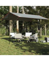 Bâche de camping gris et orange 400x294 cm imperméable | Mobilier & Déco