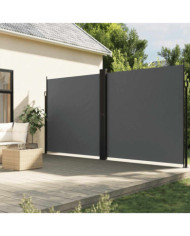 Auvent latéral rétractable anthracite 220x1000 cm | Mobilier & Déco