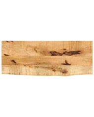 Dessus de table 70x20x2,5 cm bord vif bois massif manguier brut | Mobilier & Déco