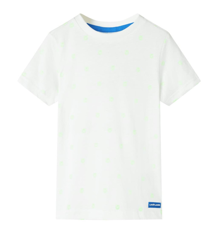 T-shirt pour enfants écru 128 | Mobilier & Déco