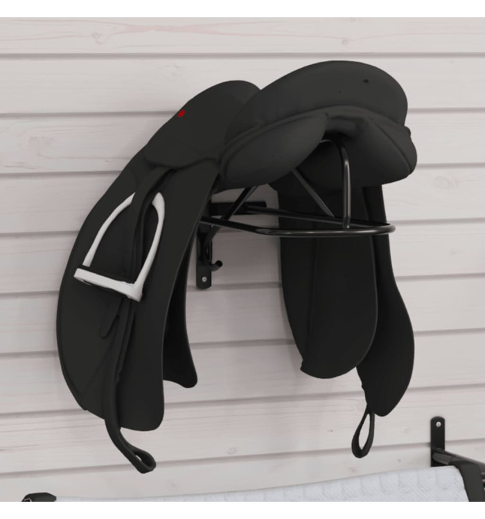 Porte-selle mural noir fer | Mobilier & Déco