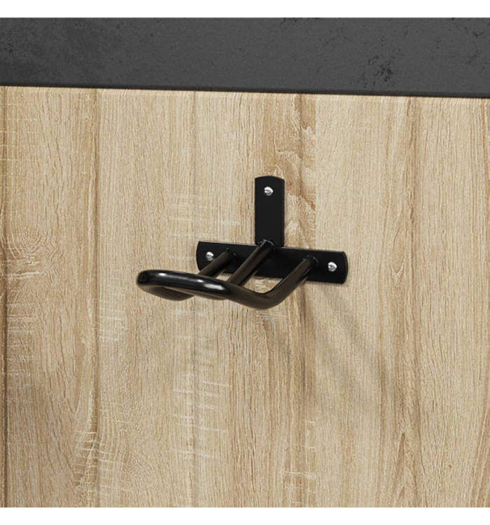 Porte-bride mural noir fer | Mobilier & Déco