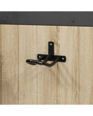 Porte-bride mural noir fer | Mobilier & Déco