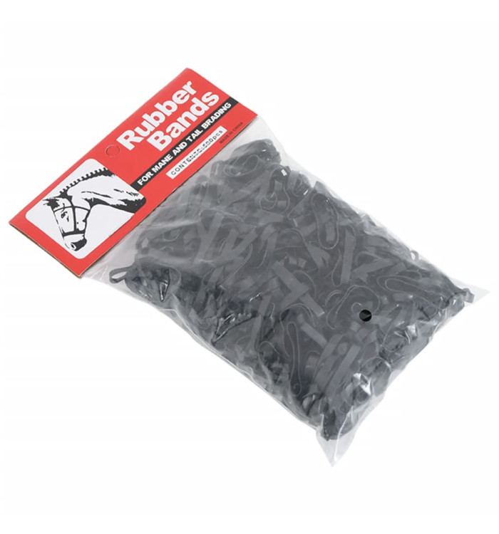 Bandes tressées pour chevaux 500 pcs silicone noir | Mobilier & Déco