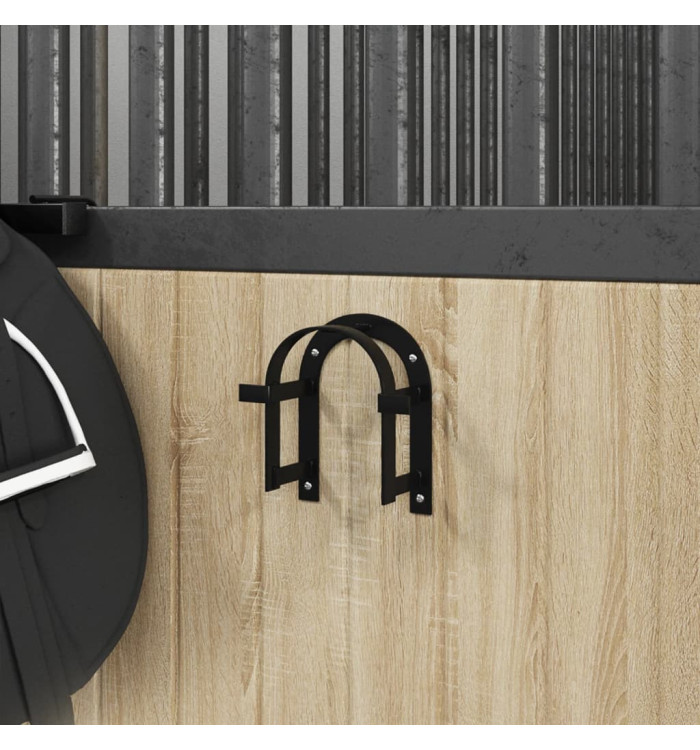 Porte-bride mural noir fer | Mobilier & Déco