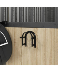 Porte-bride mural noir fer | Mobilier & Déco