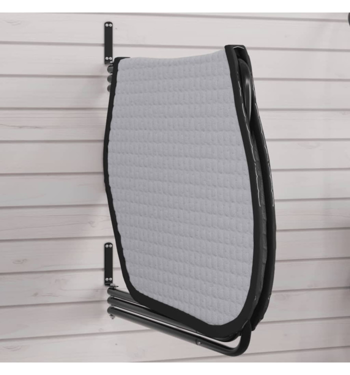 Support de tapis de selle 3 bras noir fer | Mobilier & Déco