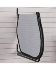 Support de tapis de selle 3 bras noir fer | Mobilier & Déco