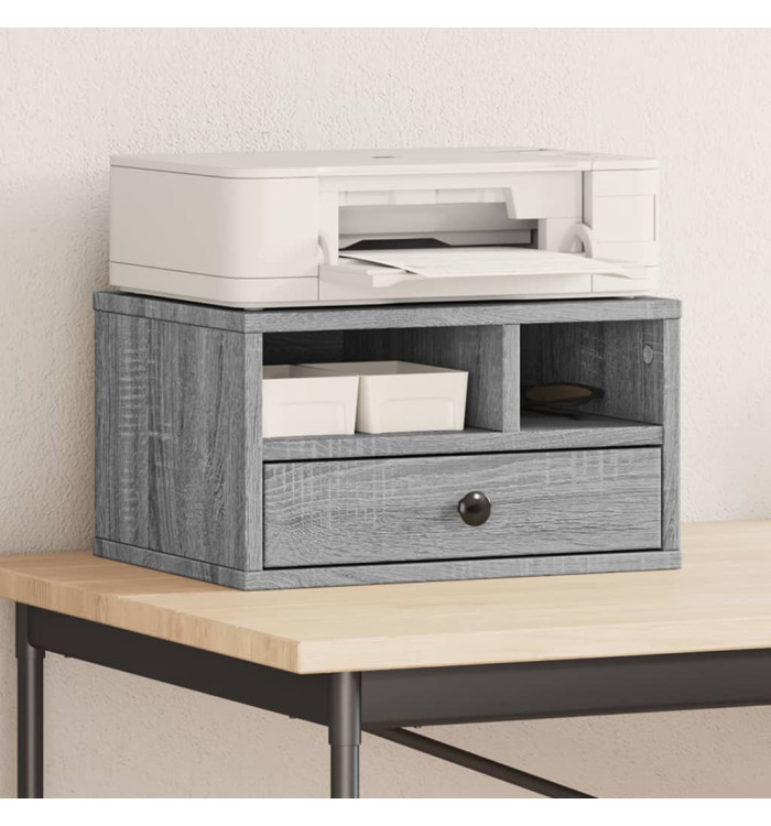 Support d'imprimante sonoma gris 40x32x22,5cm bois d'ingénierie | Mobilier & Déco