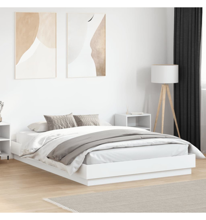 Cadre de lit sans matelas blanc 120x200 cm | Mobilier & Déco