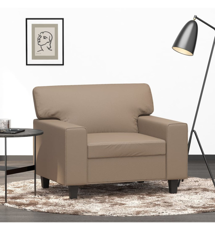 Fauteuil Cappuccino 60 cm Similicuir | Mobilier & Déco