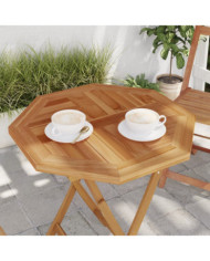 Dessus de table 60x60x2,5 cm octogonal bois de teck massif | Mobilier & Déco