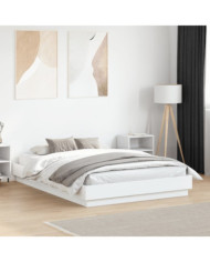 Cadre de lit sans matelas blanc 135x190 cm | Mobilier & Déco