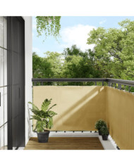 Écran de balcon sable 90x700 cm 100% polyester oxford | Mobilier & Déco