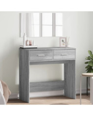 Coiffeuse avec miroir sonoma gris 80x39x80 cm | Mobilier & Déco