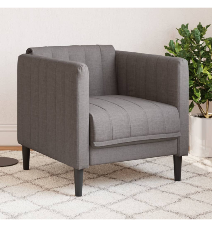 Fauteuil taupe tissu | Mobilier & Déco
