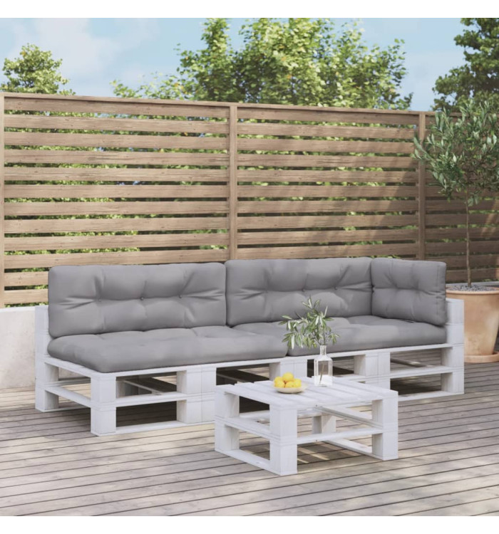 Coussins de palette lot de 5 gris tissu | Mobilier & Déco