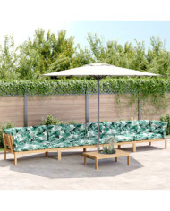 Salon palette de jardin avec coussins 5pcs bois d'acacia massif | Mobilier & Déco