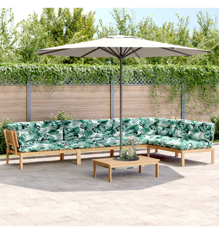 Salon palette de jardin avec coussins 5pcs bois d'acacia massif | Mobilier & Déco