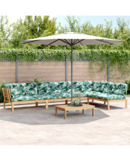 Salon palette de jardin avec coussins 5pcs bois d'acacia massif | Mobilier & Déco