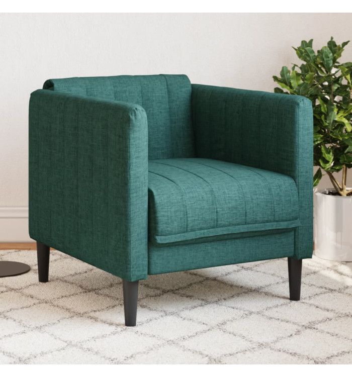 Fauteuil vert foncé tissu | Mobilier & Déco