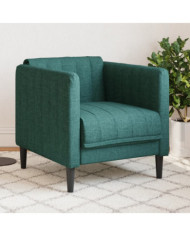 Fauteuil vert foncé tissu | Mobilier & Déco
