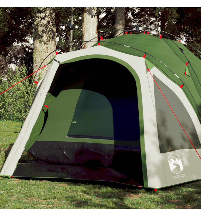 Tente de camping à dôme 3 personnes vert libération rapide | Mobilier & Déco