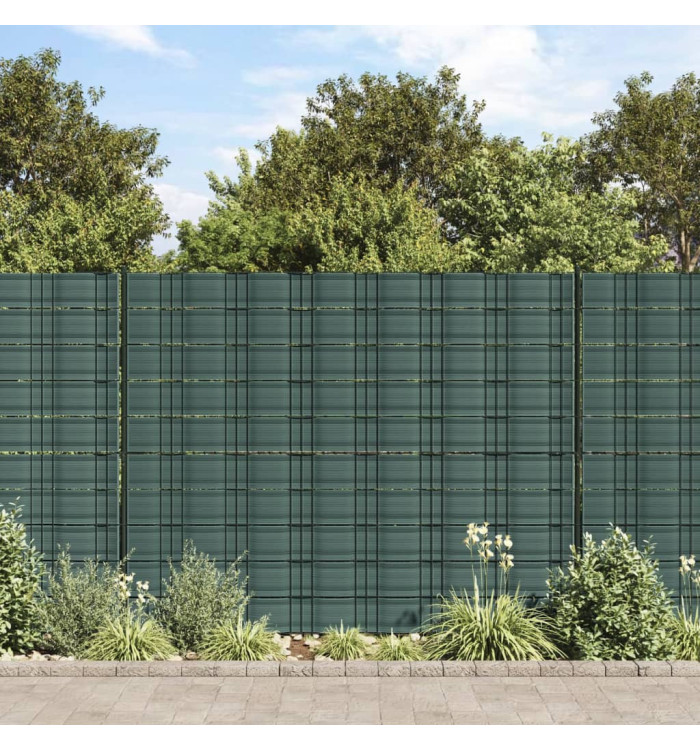 Brises-vues de jardin 10 pcs vert 252,5x19 cm PVC | Mobilier & Déco