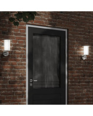 Applique murale d'extérieur argenté acier inoxydable | Mobilier & Déco
