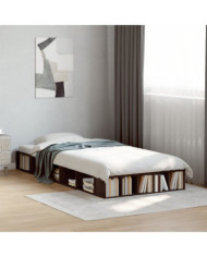 Cadre de lit sans matelas chêne marron 90x200 cm | Mobilier & Déco