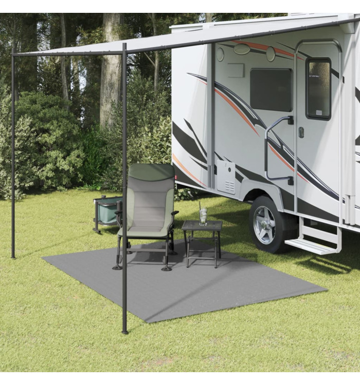 Tapis de tente gris clair 2,5x2 m | Mobilier & Déco