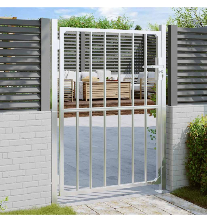 Portail de jardin 100x150 cm acier inoxydable | Mobilier & Déco