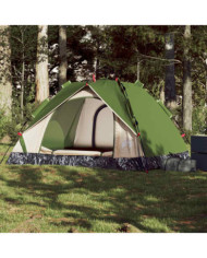 Tente de camping à dôme 3 personnes vert libération rapide | Mobilier & Déco
