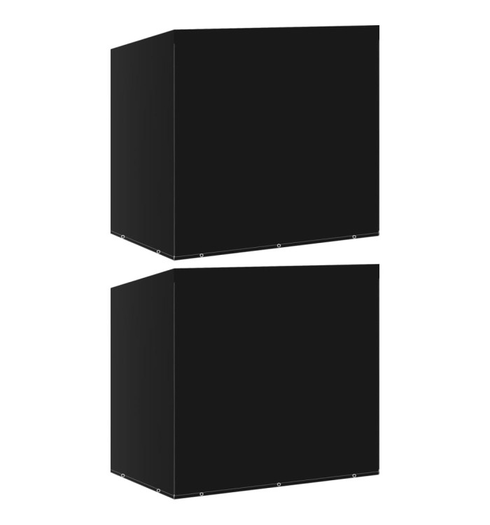 Housse de balancelle 2pcs 10 œillets 2 fermetures 255x145x170cm | Mobilier & Déco