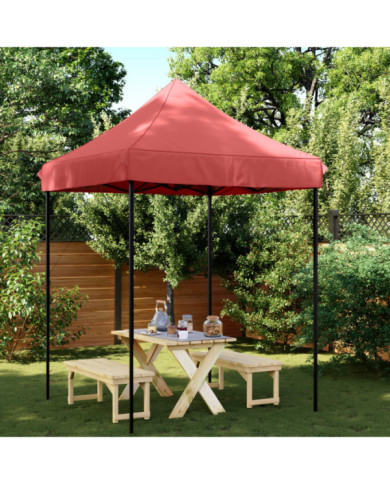 Tente de réception pliable escamotable bordeaux 200x200x306 cm | Mobilier & Déco