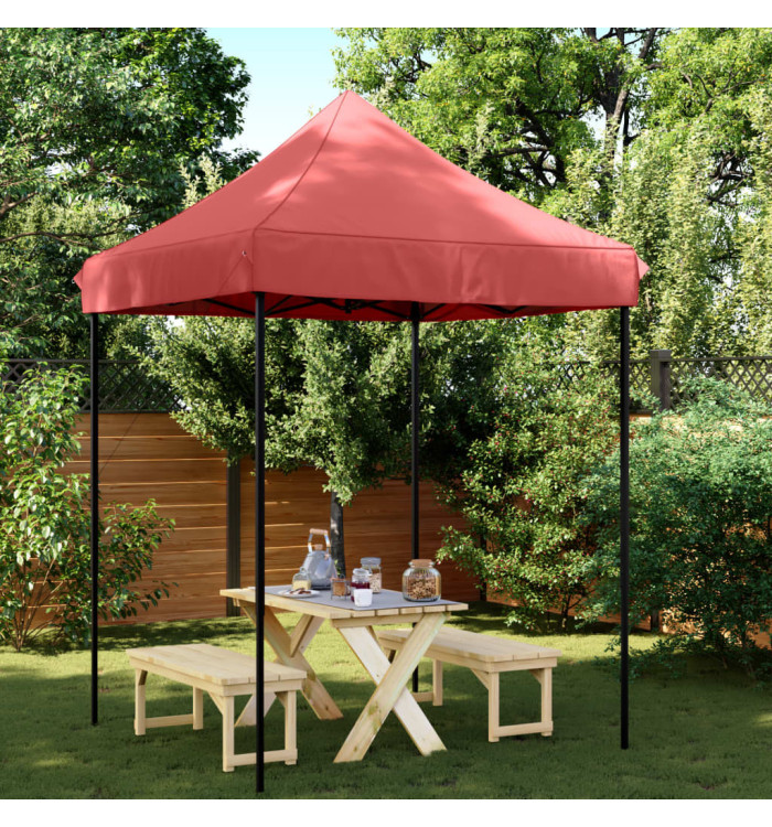 Tente de réception pliable escamotable bordeaux 200x200x306 cm | Mobilier & Déco