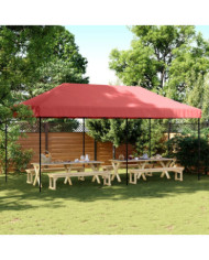Tente de réception pliable escamotable bordeaux 580x292x315 cm | Mobilier & Déco