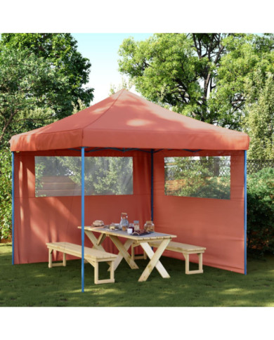 Tente de réception pliable escamotable avec 2 parois latérales | Mobilier & Déco