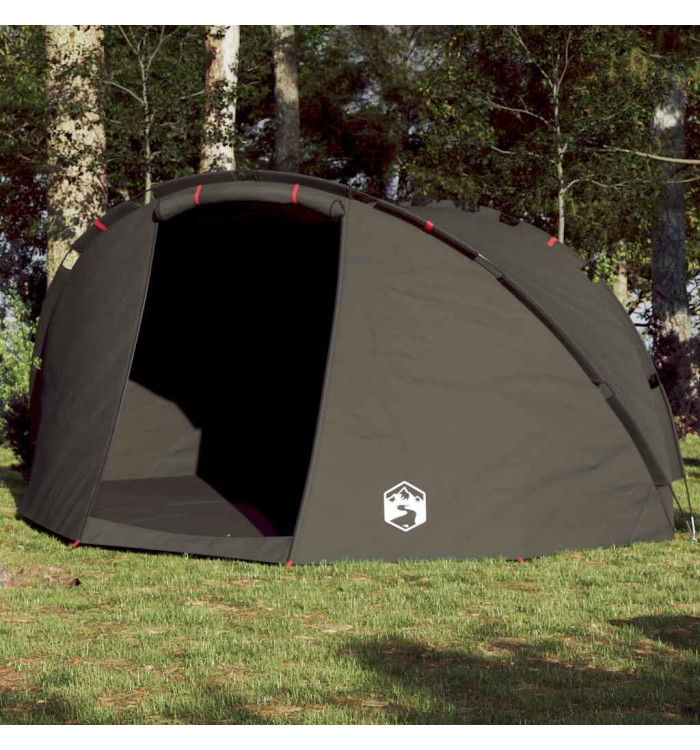 Tente de pêche 5 personnes marron imperméable | Mobilier & Déco