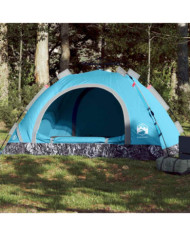 Tente de camping 3 personnes bleu libération rapide | Mobilier & Déco