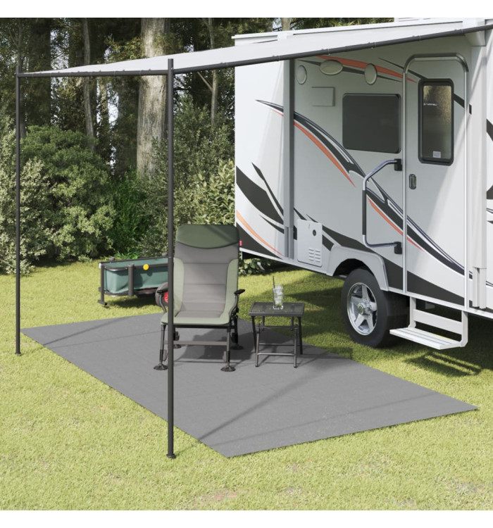 Tapis de tente anthracite 4x2 m | Mobilier & Déco