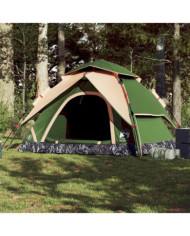 Tente de camping à dôme 5 personnes vert libération rapide | Mobilier & Déco
