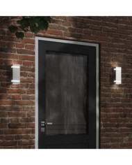 Applique murale d'extérieur argenté acier inoxydable | Mobilier & Déco