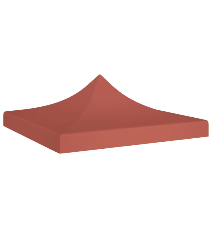 Toit de tente de réception 3x3 m Terre cuite 270 g/m² | Mobilier & Déco
