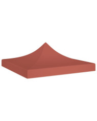Toit de tente de réception 3x3 m Terre cuite 270 g/m² | Mobilier & Déco