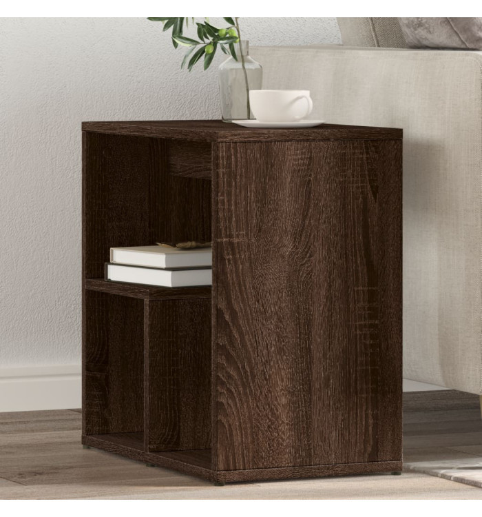 Table d'appoint Chêne marron 50x30x50 cm Bois d'ingénierie | Mobilier & Déco